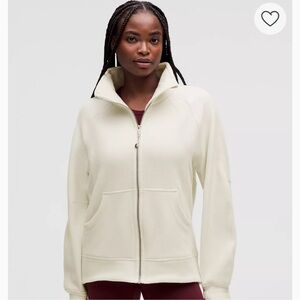 Lululemon Tumbled Fleece Scuba Funnel Neck Full Zip, XS/S NWT.